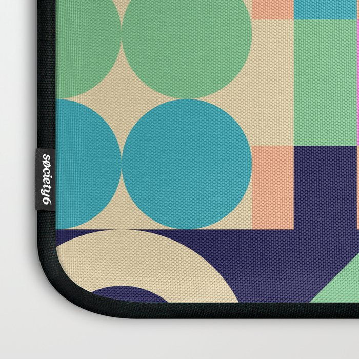 Retro Happy Geometric Combo Laptop Sleeve Gallery Image 3