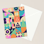 Retro Happy Geometric Combo Stationery Card Gallery Image 2