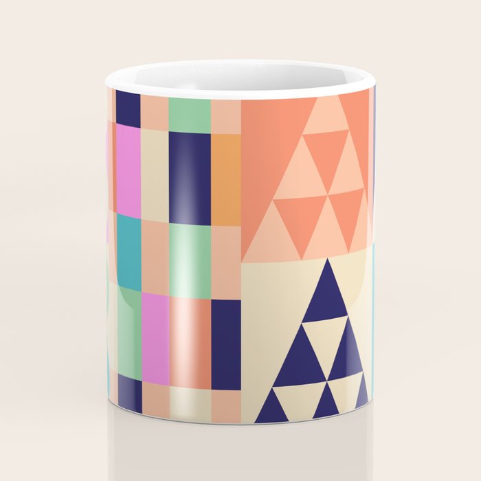 Retro Happy Geometric Combo Coffee Mug Gallery Image 4