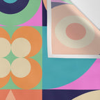 Retro Happy Geometric Combo Wall Tapestry Gallery Image 3