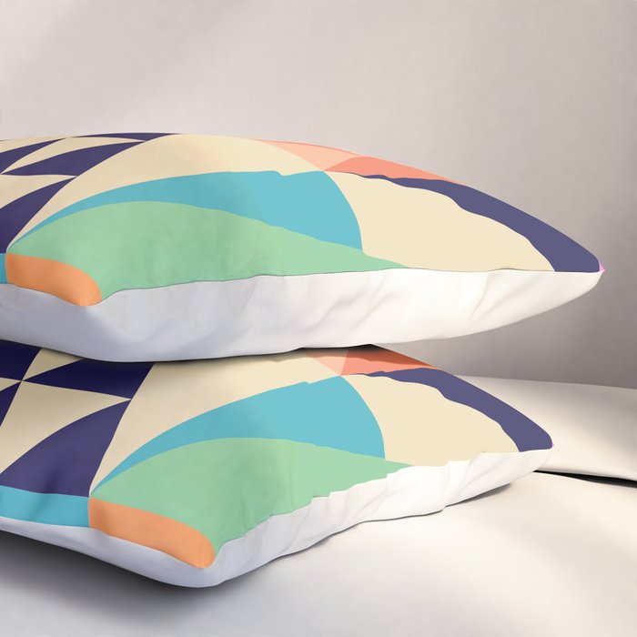 Retro Happy Geometric Combo Pillow Sham Gallery Image 3