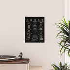 Chess King And Pieces Old Vintage Patent Drawing Print Poster Gallery Image 2