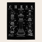Chess King And Pieces Old Vintage Patent Drawing Print Poster Gallery Image 4