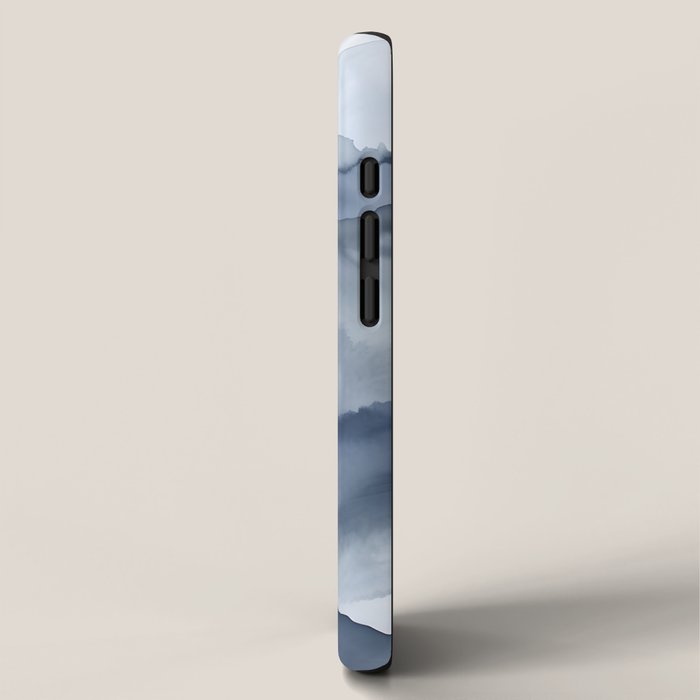 Foggy Mountains Wanderlust Blue Boho iPhone Case Gallery Image 2