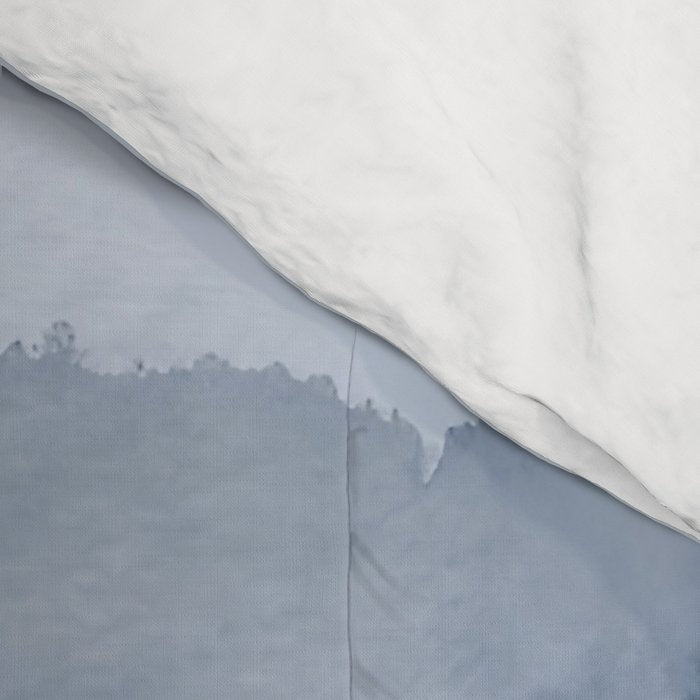 Foggy Mountains Wanderlust Blue Boho Comforter Gallery Image 4