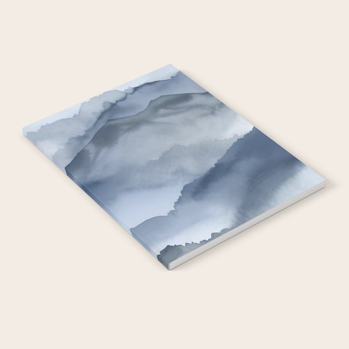 Foggy Mountains Wanderlust Blue Boho Notebook Gallery Image 2