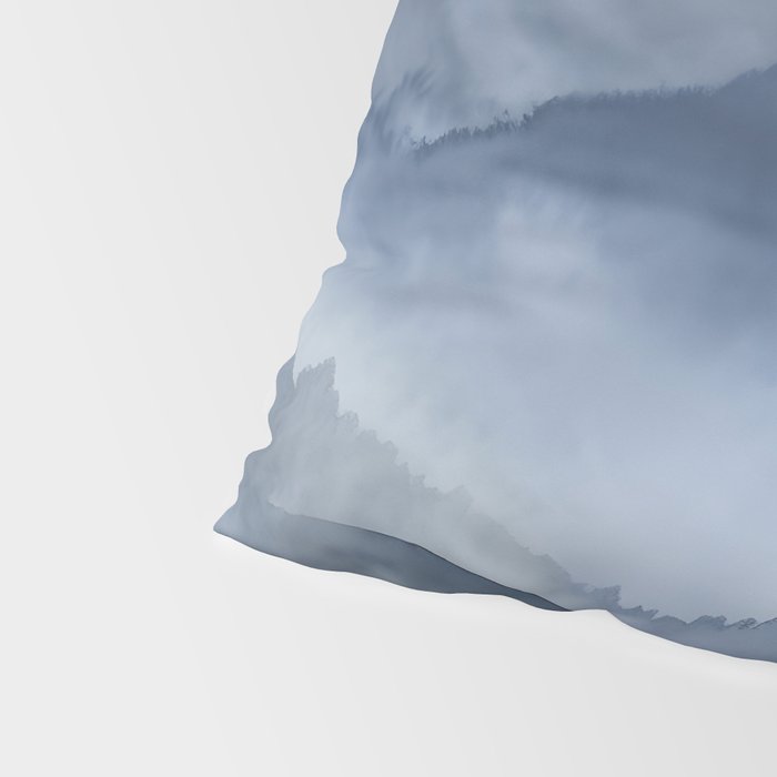 Foggy Mountains Wanderlust Blue Boho Pillow Sham Gallery Image 4