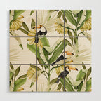 Toucans in Banana Plantation N Wood Wall Art Gallery Image 1