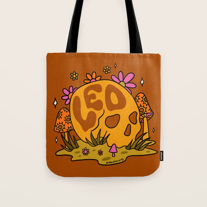 Leo Skull Tote Bag Gallery Image 1