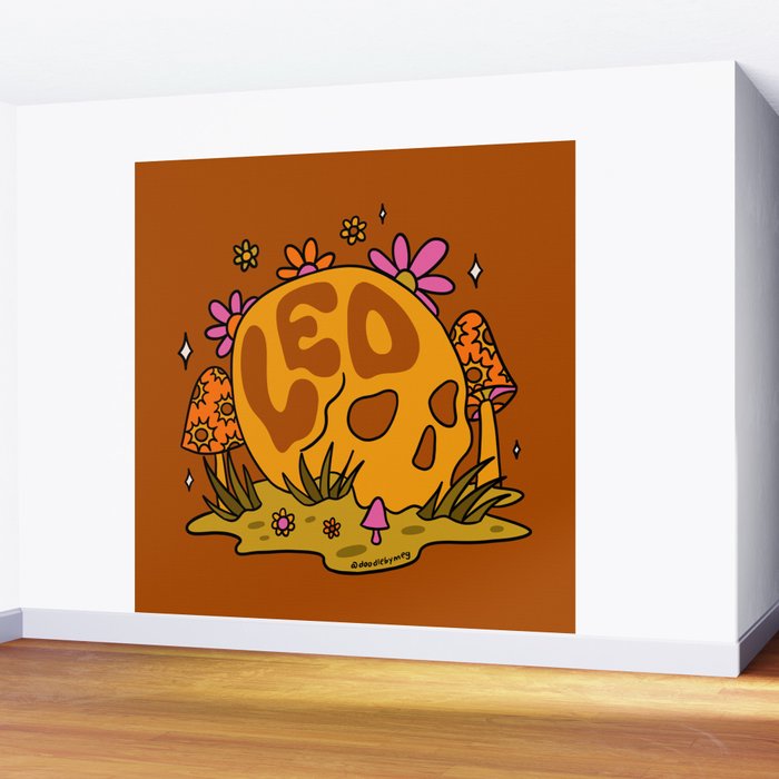 Leo Skull Wall Mural Gallery Image 2