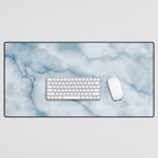 Light blue marble texture Desk Mat Gallery Image 1