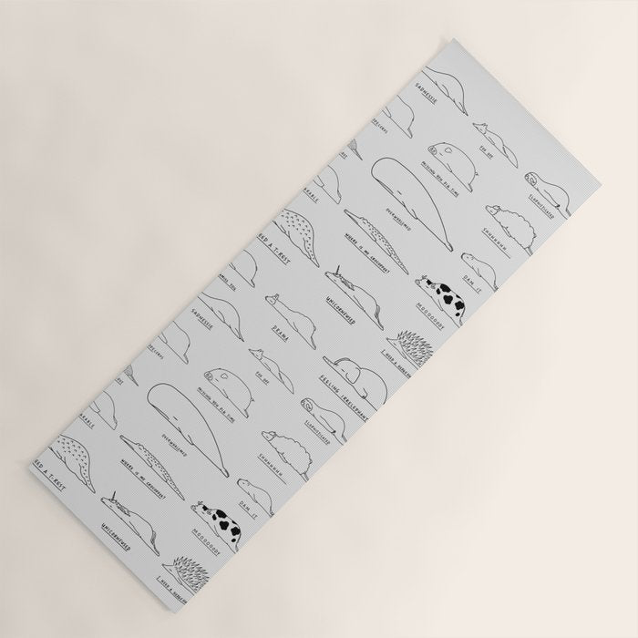 Moody Animals Pattern Yoga Mat Gallery Image 1