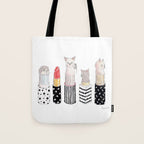 Lipstick Nyanco - Lipstick Kitty - Tote Bag Gallery Image 1