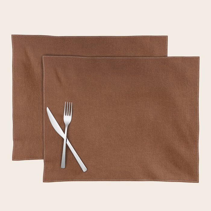 Rust Velvet Placemat Gallery Image 1