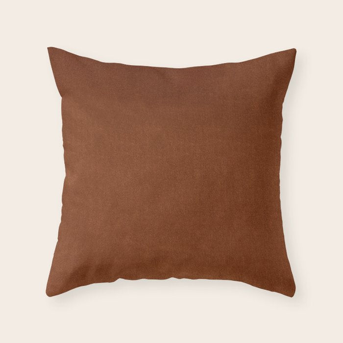 Rust Velvet Throw Pillow Gallery Image 6