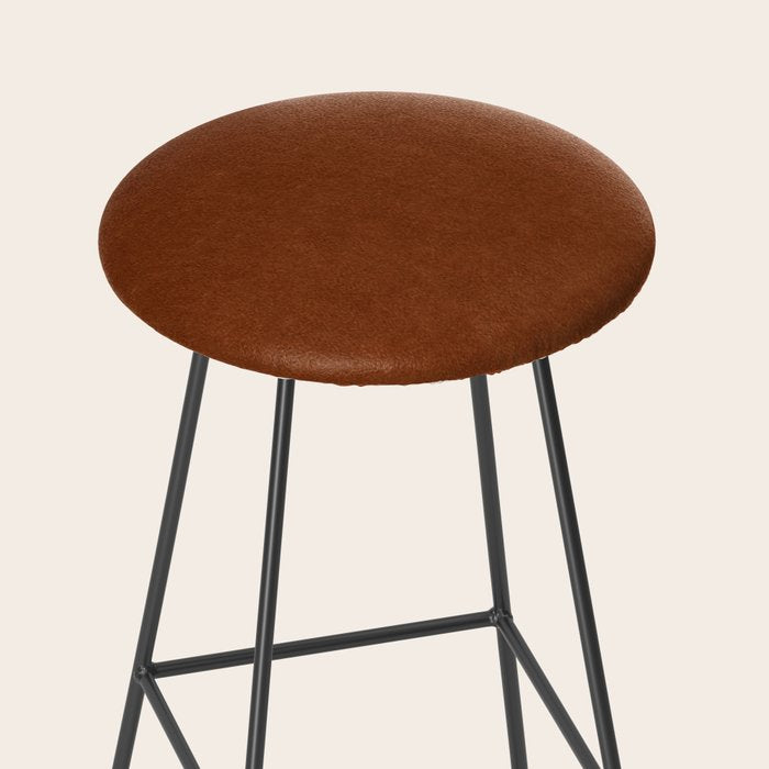Rust Velvet Stool Gallery Image 2