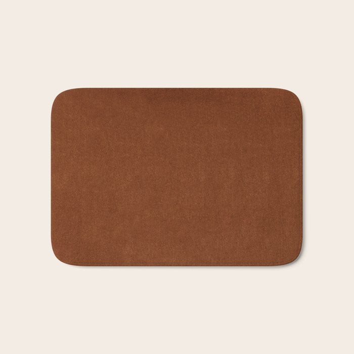 Rust Velvet Bath Mat Gallery Image 1