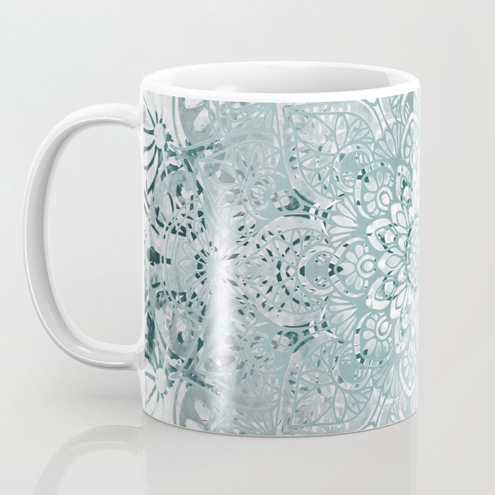 Yoga, Mandala, Prints Green, Wall Art Boho Coffee Mug Gallery Image 3