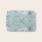 Yoga, Mandala, Prints Green, Wall Art Boho Bath Mat Gallery Image 1