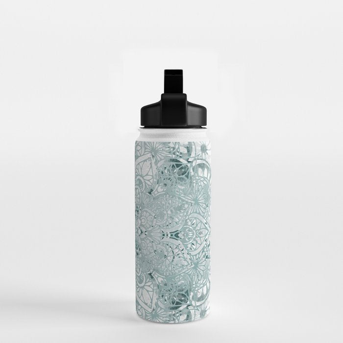 Yoga, Mandala, Prints Green, Wall Art Boho Water Bottle Gallery Image 2