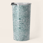 Yoga, Mandala, Prints Green, Wall Art Boho Travel Mug Gallery Image 3