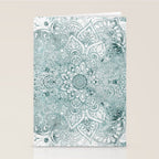 Yoga, Mandala, Prints Green, Wall Art Boho Stationery Card Gallery Image 2