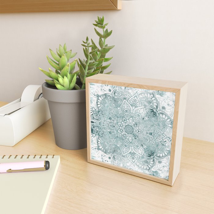 Yoga, Mandala, Prints Green, Wall Art Boho Mini Art Print Gallery Image 2