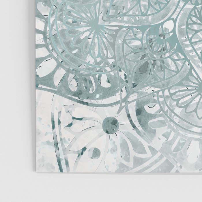 Yoga, Mandala, Prints Green, Wall Art Boho Poster Gallery Image 3