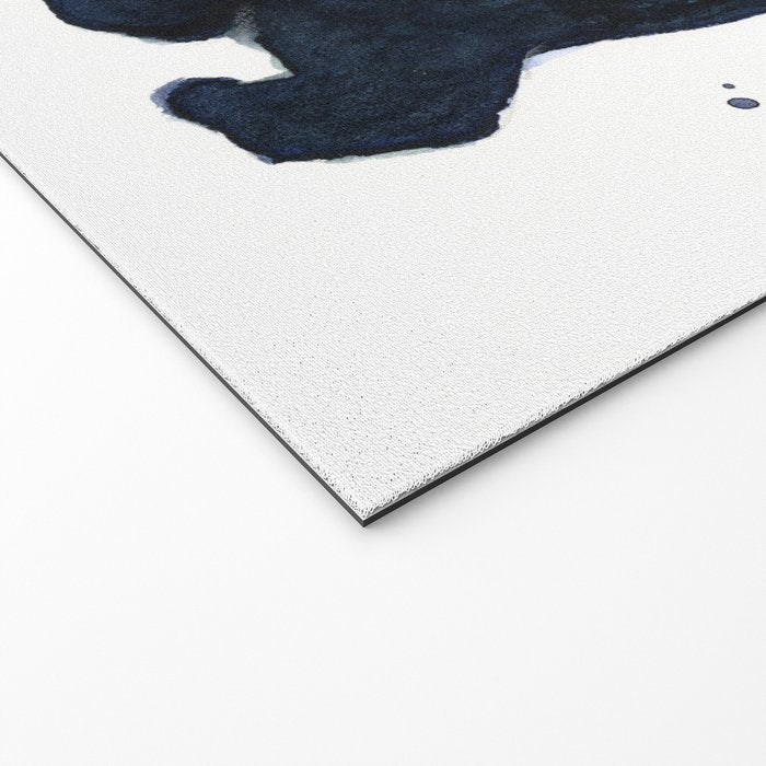Forest Bear Silhouette Watercolor Galaxy Welcome Mat Gallery Image 2