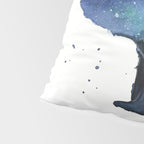 Forest Bear Silhouette Watercolor Galaxy Pillow Sham Gallery Image 4