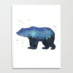 Forest Bear Silhouette Watercolor Galaxy Notebook Gallery Image 4