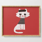 Mark the cat goes to Paris Serving Tray Gallery Image 1