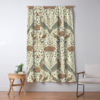 William Morris Seasons By May Birds Linen Window Curtain Gallery Image 5