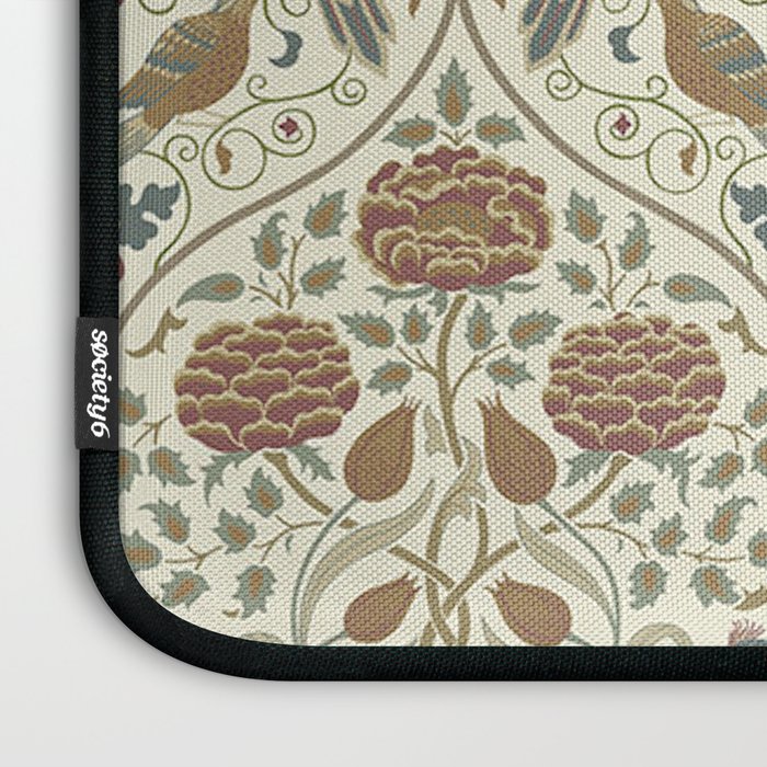 William Morris Seasons By May Birds Linen Laptop Sleeve Gallery Image 3