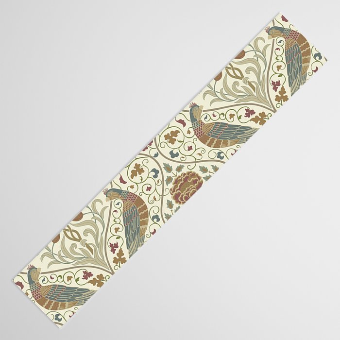 William Morris Seasons By May Birds Linen Table Runner Gallery Image 3