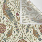 William Morris Seasons By May Birds Linen Wall Tapestry Gallery Image 3