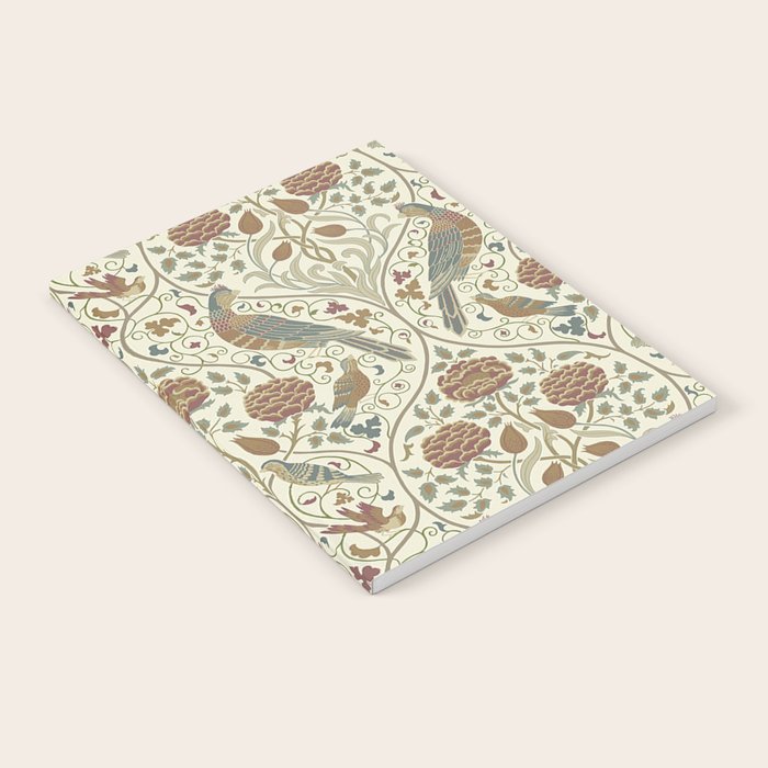 William Morris Seasons By May Birds Linen Notebook Gallery Image 2
