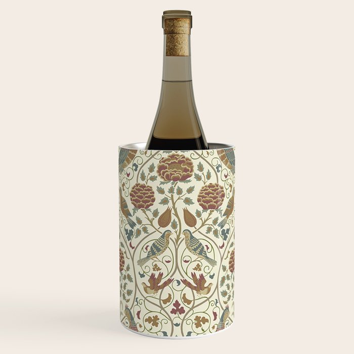 William Morris Seasons By May Birds Linen Wine Chiller Gallery Image 1