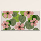 Green water lilies Desk Mat Gallery Image 3