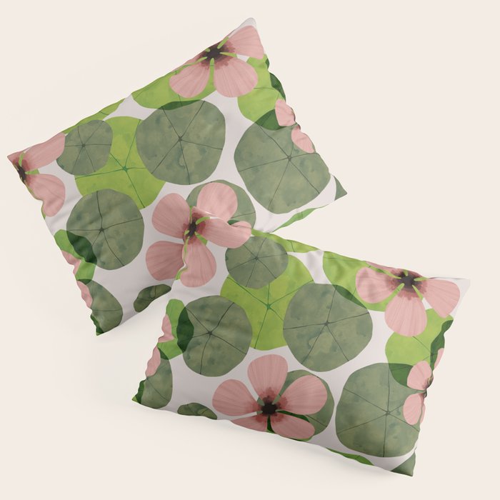Green water lilies Pillow Sham Gallery Image 3