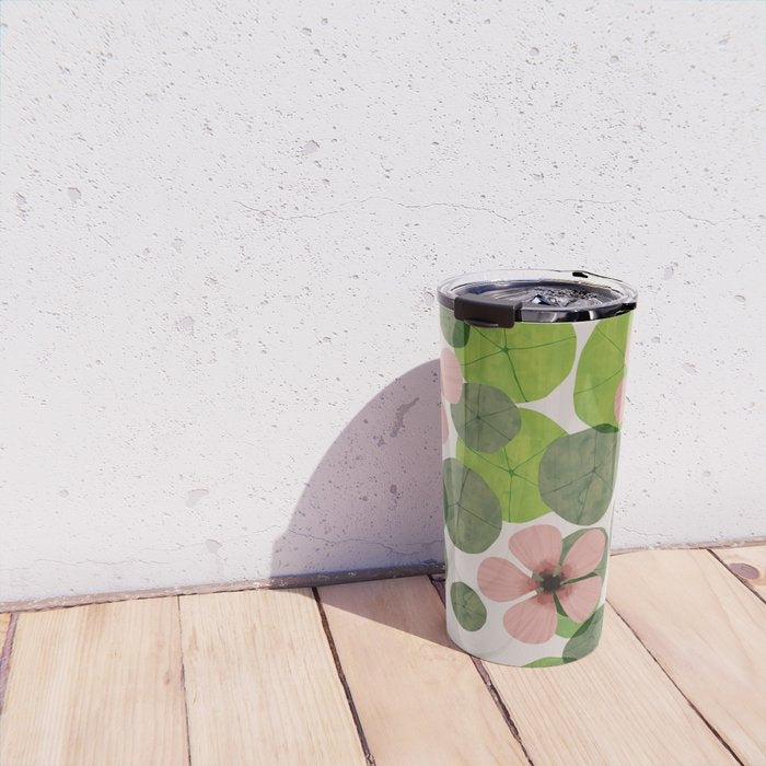 Green water lilies Travel Mug Gallery Image 4