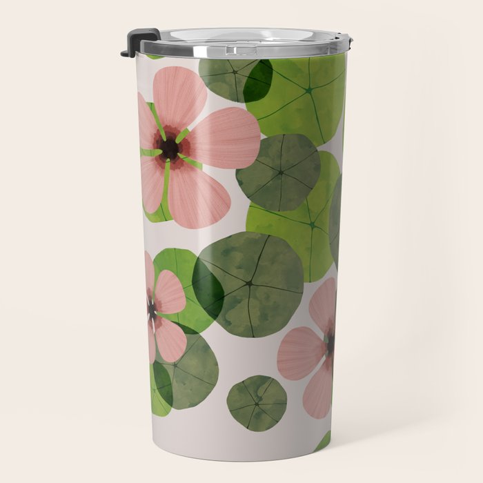 Green water lilies Travel Mug Gallery Image 3