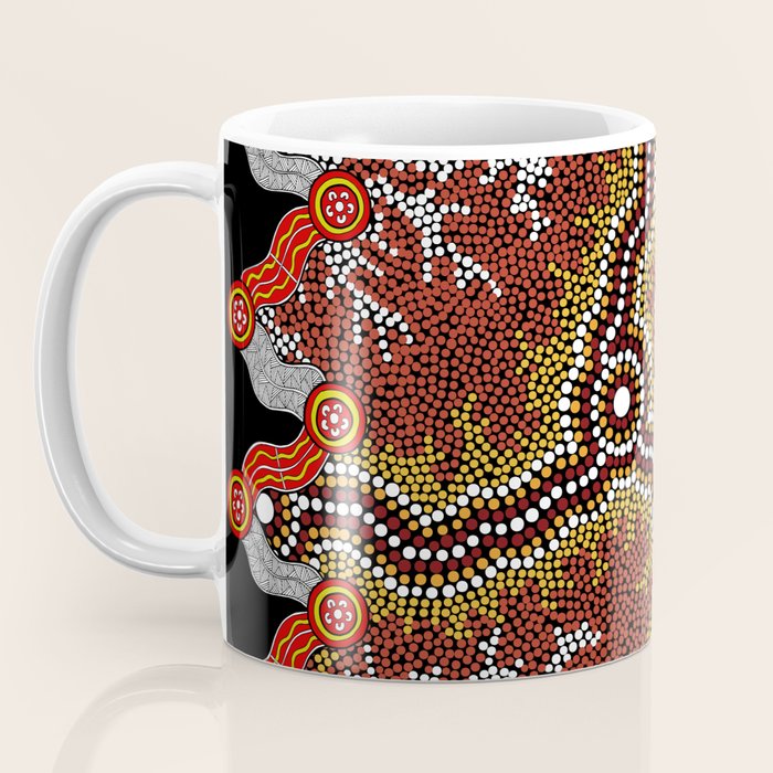 Aboriginal Art Authentic â Mountains Coffee Mug Gallery Image 3