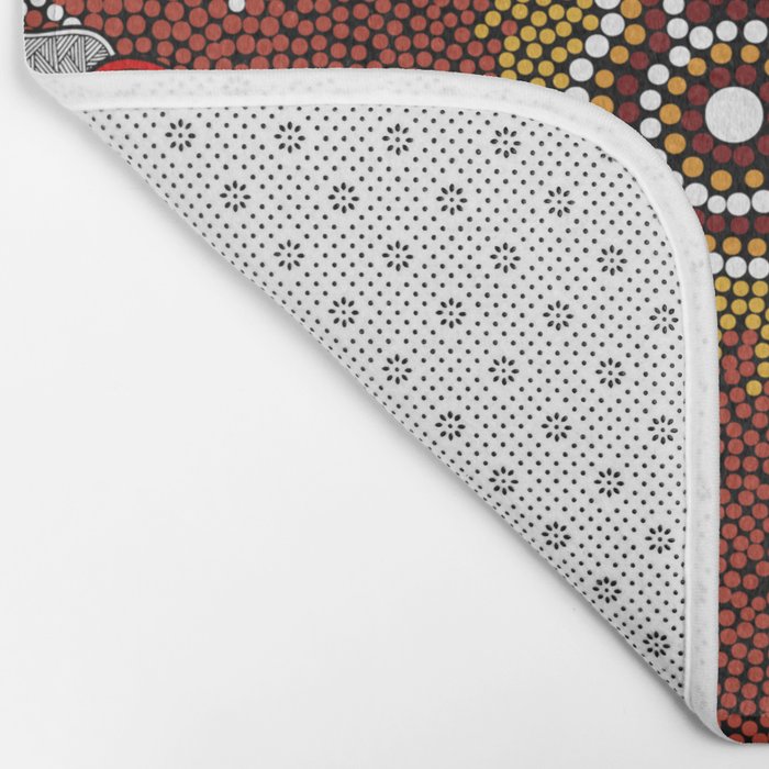 Aboriginal Art Authentic â Mountains Bath Mat Gallery Image 2