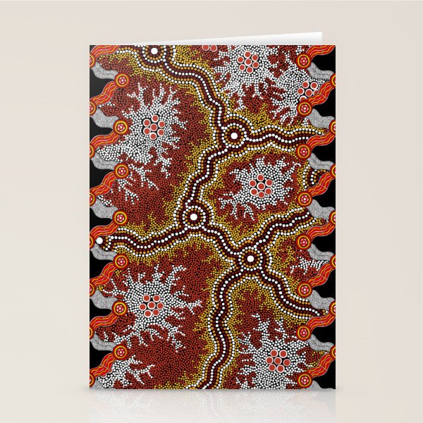 Aboriginal Art Authentic â Mountains Stationery Card Gallery Image 2