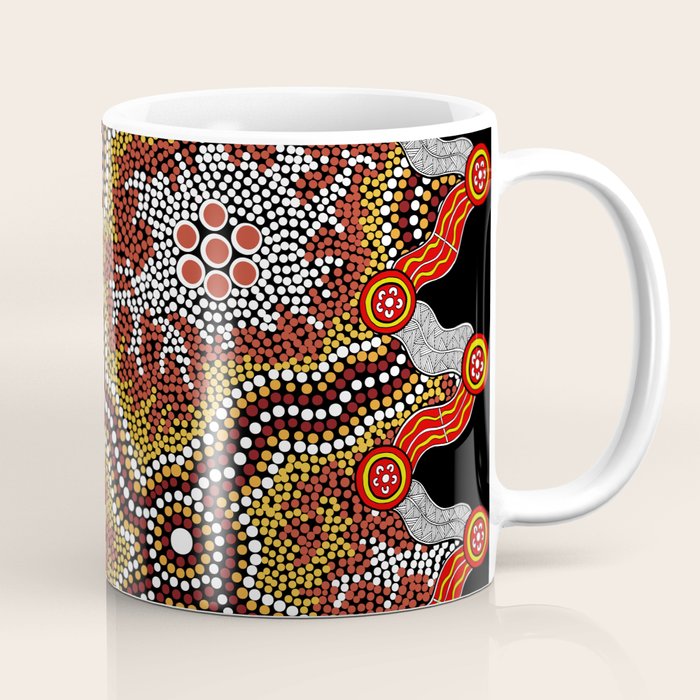 Aboriginal Art Authentic â Mountains Coffee Mug Gallery Image 1