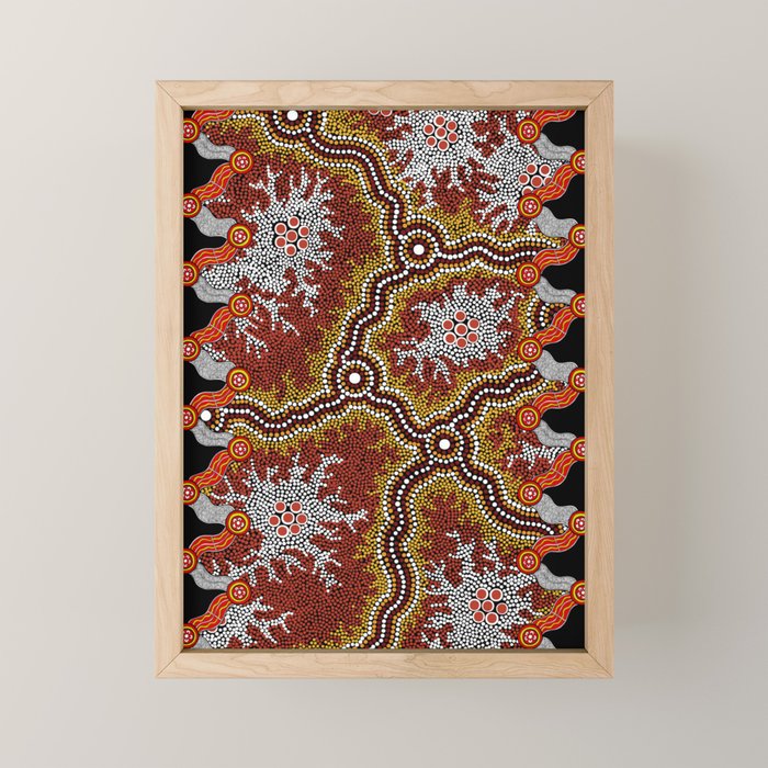 Aboriginal Art Authentic â Mountains Mini Art Print Gallery Image 1