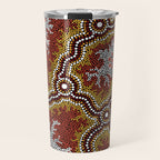 Aboriginal Art Authentic â Mountains Travel Mug Gallery Image 1