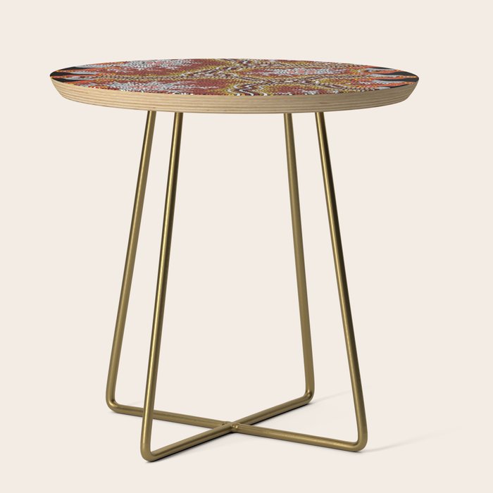 Aboriginal Art Authentic â Mountains Side Table Gallery Image 1