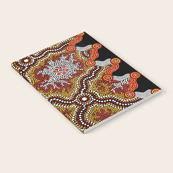 Aboriginal Art Authentic â Mountains Notebook Gallery Image 2